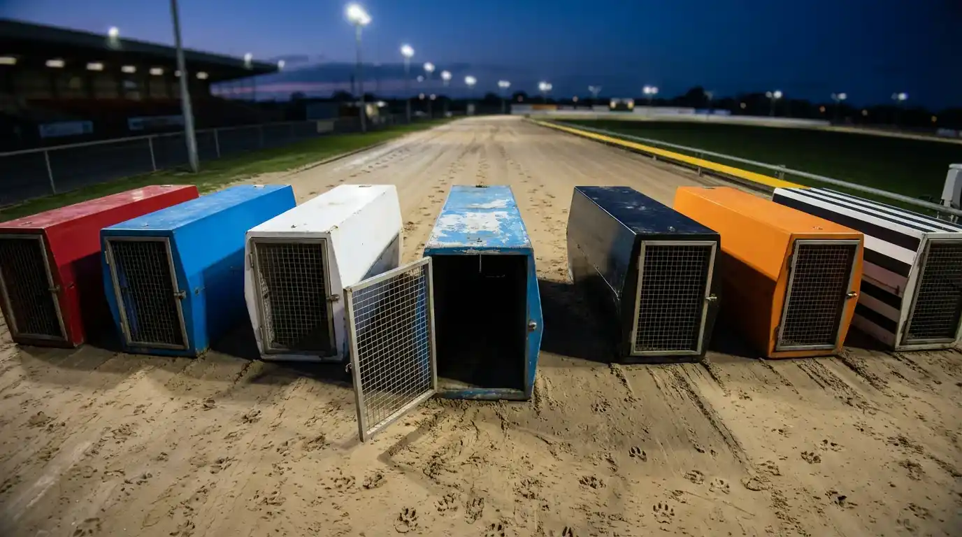 Non-runners and Rule 4 deductions in greyhound racing — an empty starting trap at a dog track
